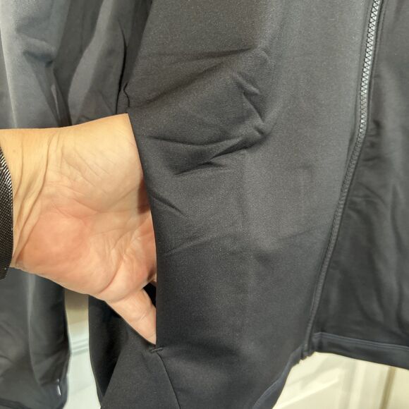 Under Armour Women's Plus 3XL Black Gray Fleece Lined Zip Jacket Mock Neck - Picture 7 of 11